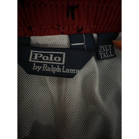 Polo Ralph Lauren Men's 2XL Tall 6" Inseam Black Mesh Lined Swim Trunks Shorts - Picture 8 of 10